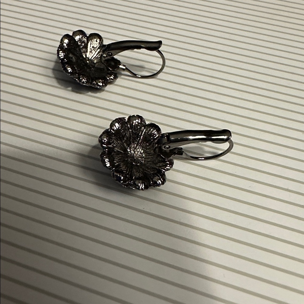 Elegant Black rhinestone drop Earrings - Picture 3 of 3